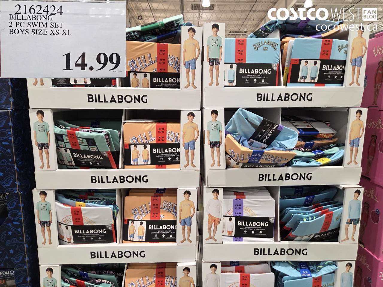 21624224 BILLABONG 2 PC SWIM SET BOYS SIZE XS-XL $14.99