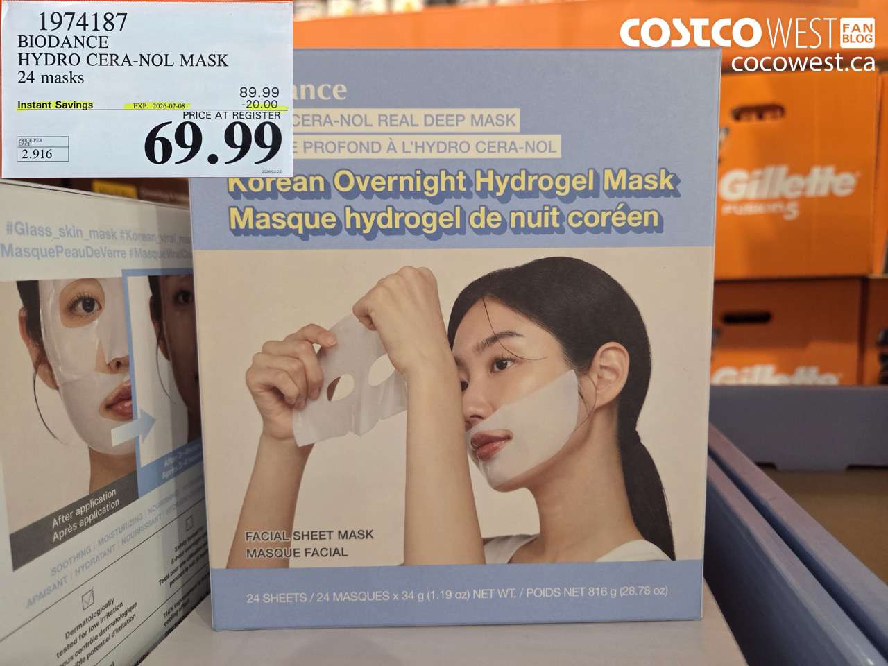 1974187 BIODANCE HYDRO CERA-NOL MASK 24 masks ($20.00 INSTANT SAVINGS EXPIRES ON 2026-02-08) $69.99