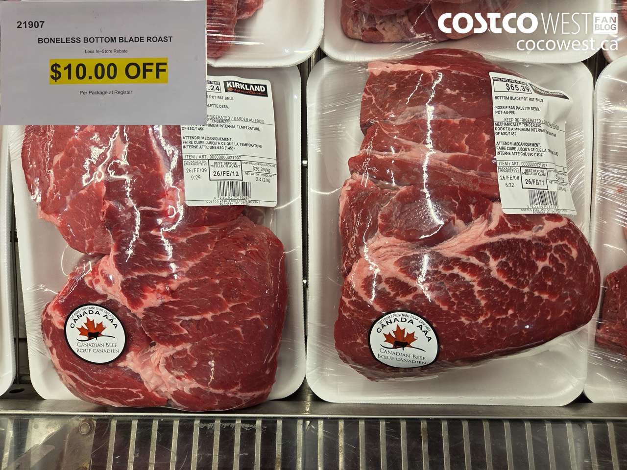 21907 BONELESS BOTTOM BLADE ROAST ($10.00 INSTANT SAVINGS)