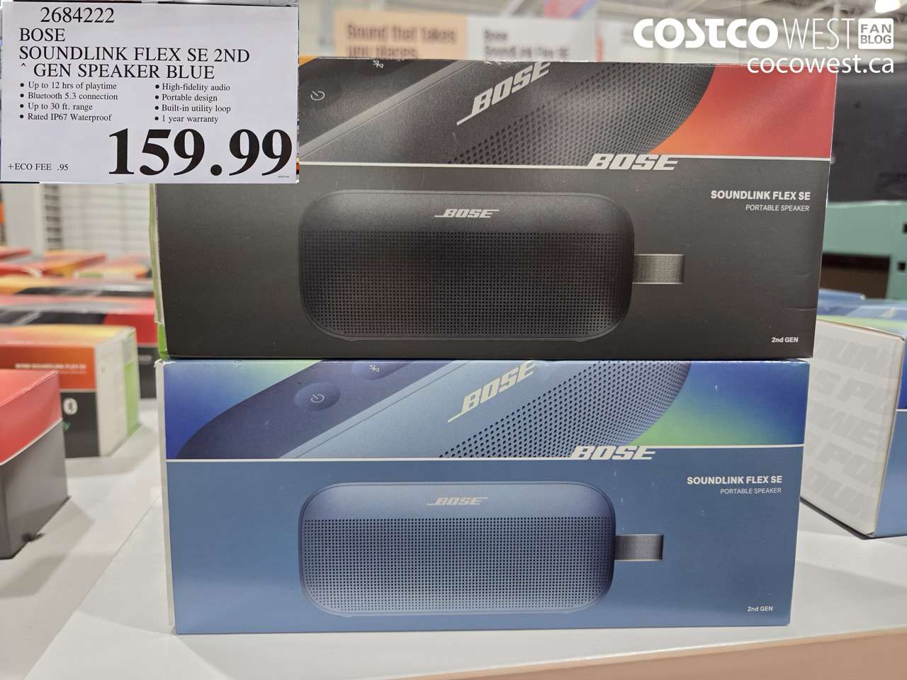 2684222 BOSE SOUNDLINK FLEX SPEAKER 2ND GEN BLUE/BLACK $159.99
