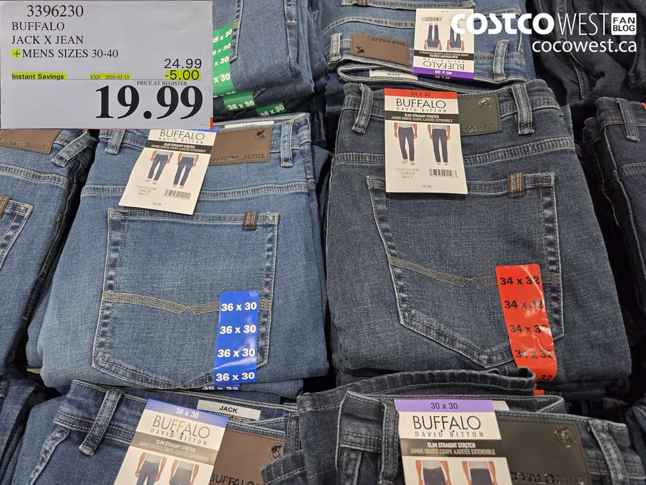 3396230 BUFFALO JACK X JEAN MENS SIZES 30-40 ($5.00 INSTANT SAVINGS EXPIRES ON 2026-02-15) $19.99