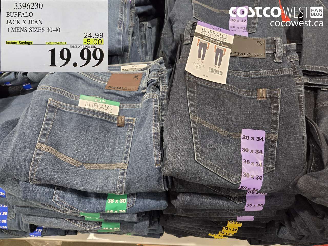 3396230 BUFFALO JACK X JEAN + MENS SIZES 30-40 ($5.00 INSTANT SAVINGS EXPIRES ON 2026-02-15) $19.99