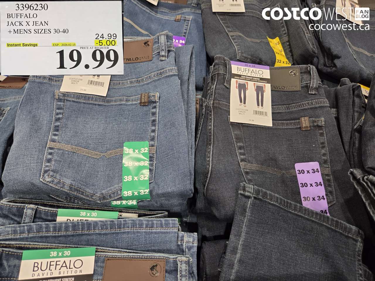 3396230 BUFFALO JACK X JEAN + MENS SIZES 30-40 ($5.00 INSTANT SAVINGS EXPIRES ON 2026-02-15) $19.99