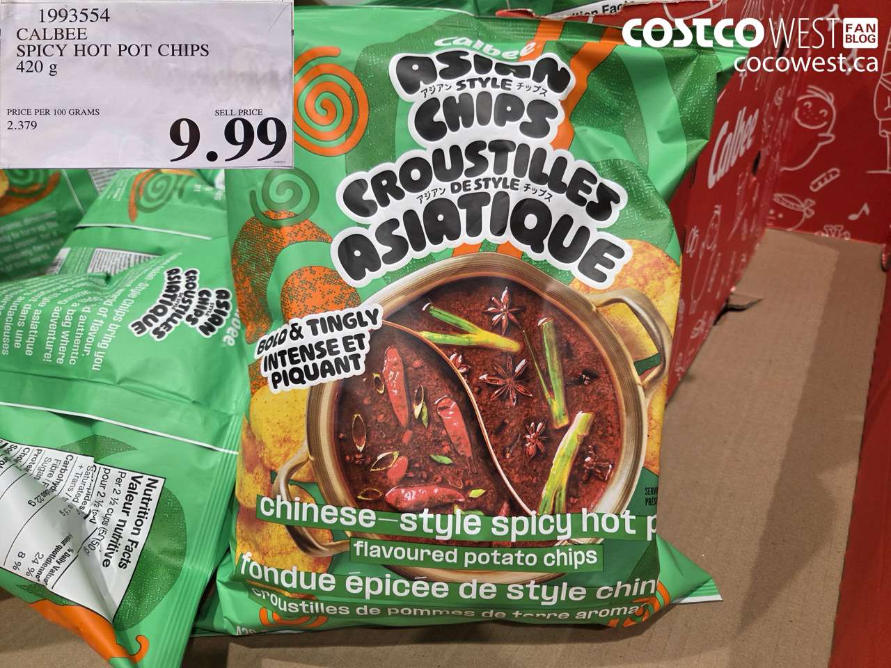 1993554 CALBEE SPICY HOT POT CHIPS 420 g $9.99