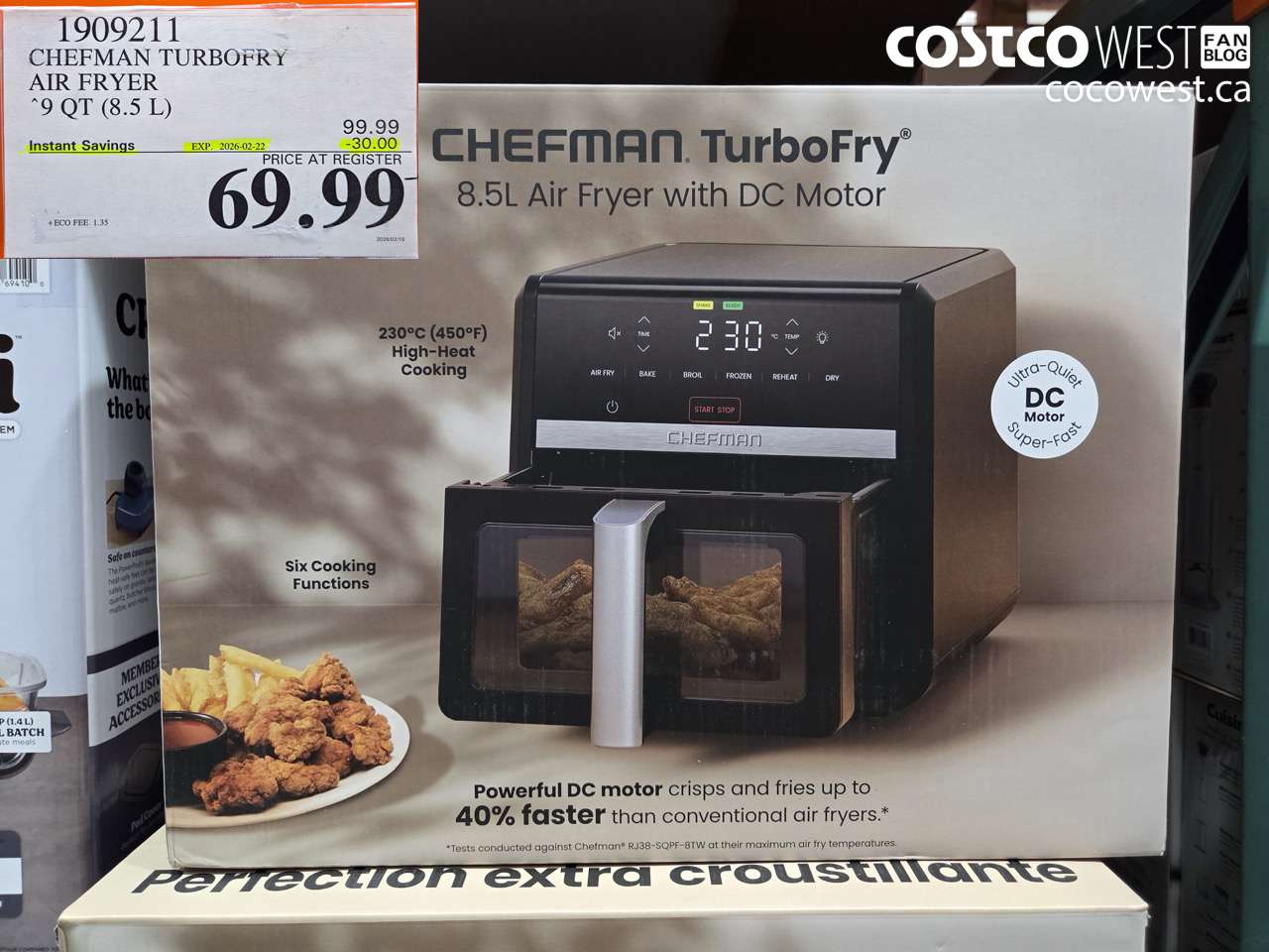 19092111 CHEFMAN TURBOFRY AIR FRYER 9 QT (8.5 L) ($30.00 INSTANT SAVINGS EXPIRES ON 2026-02-22) $69.99