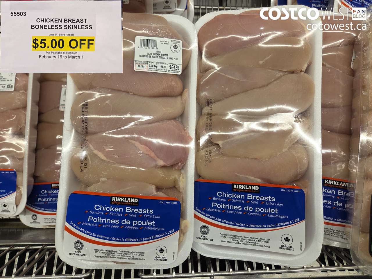 55503 CHICKEN BREAST BONELESS SKINLESS ($5.00 INSTANT SAVINGS EXPIRES ON 2026-03-01)