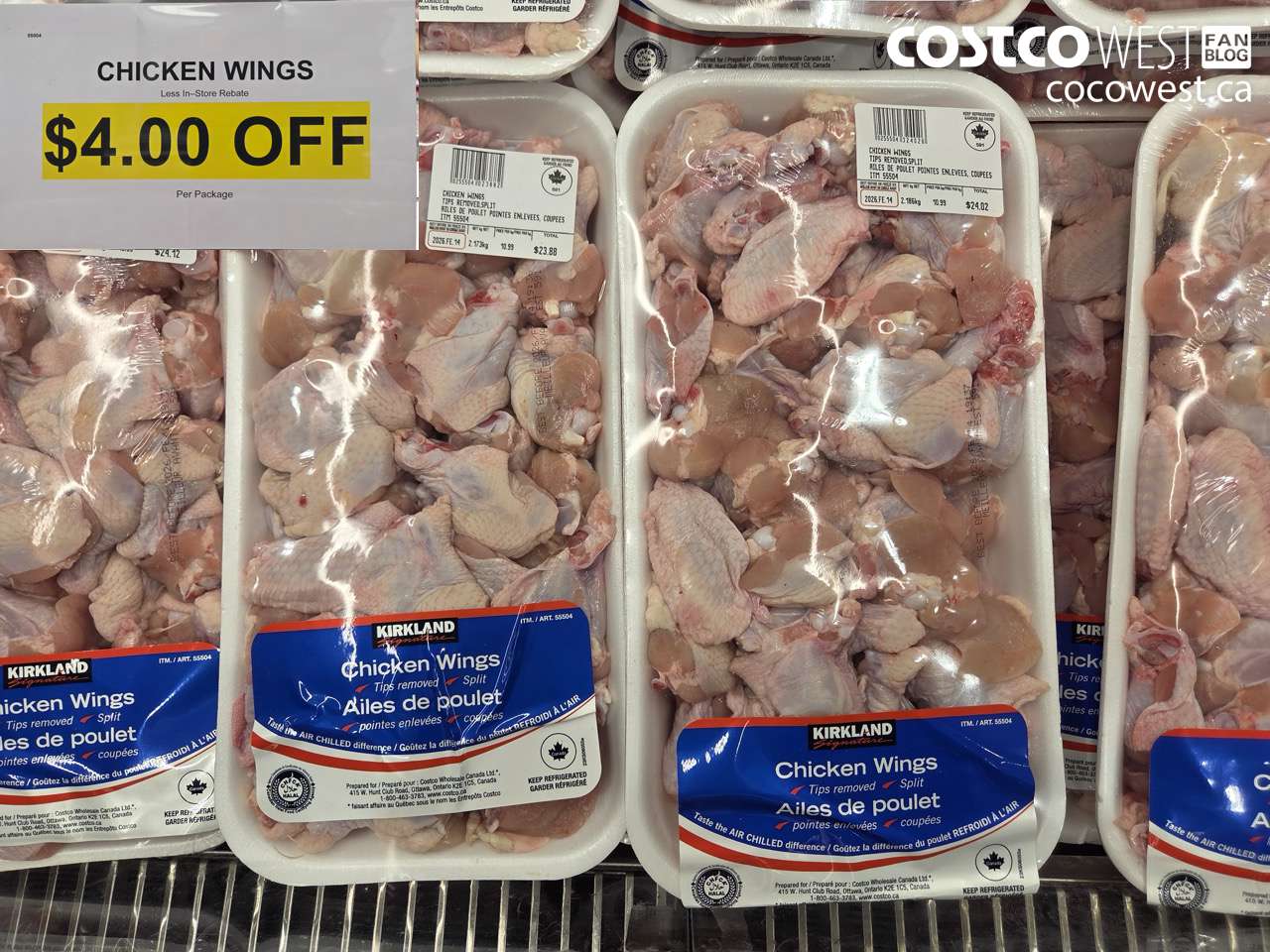 55504 CHICKEN WINGS ($4.00 INSTANT SAVINGS)