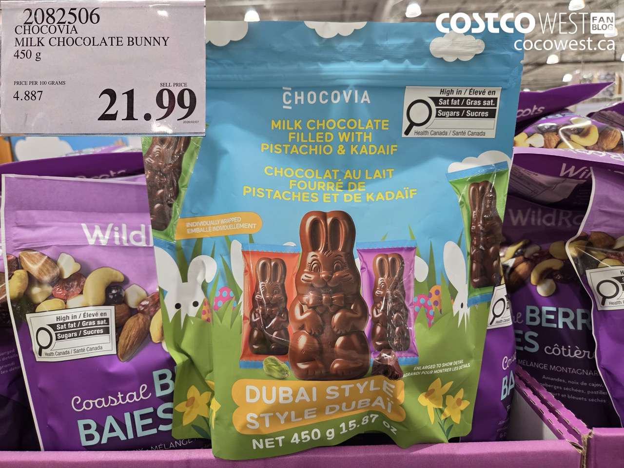 2082506 CHOCOVIA MILK CHOCOLATE BUNNY 450 g $21.99