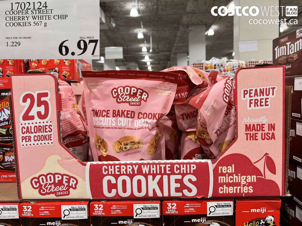 1702124 COOPER STREET CHERRY WHITE CHIP COOKIES 567 g $6.97