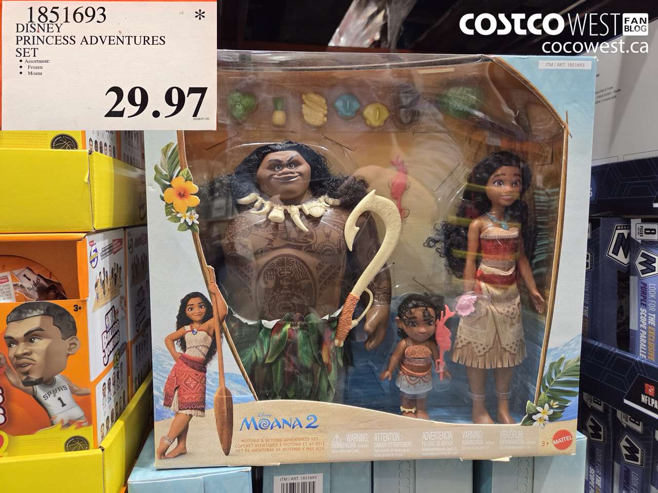 1851693 DISNEY PRINCESS ADVENTURES SET $29.97