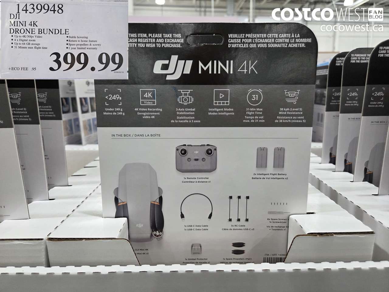 1439948 DJI MINI 4K DRONE BUNDLE $399.99