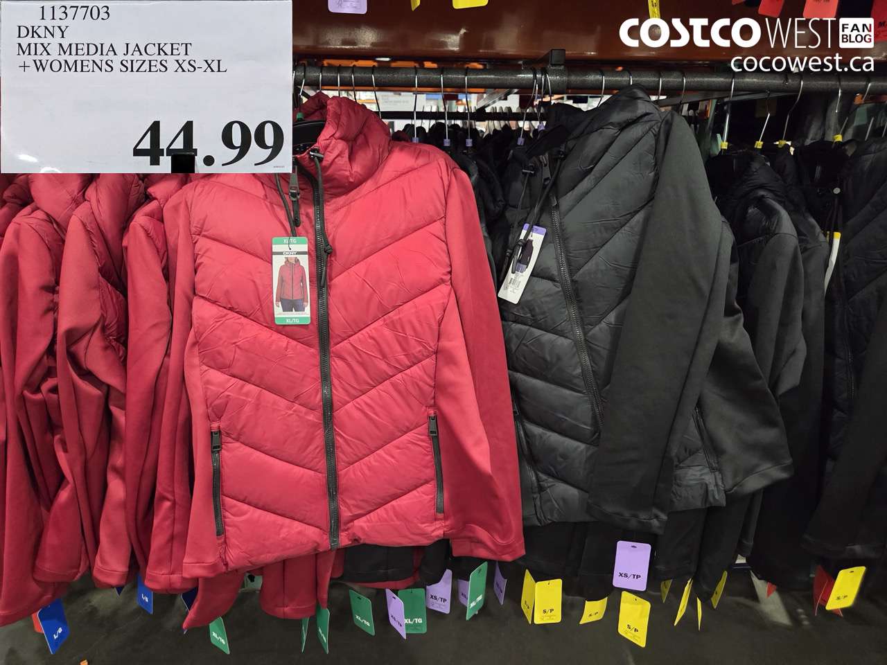 1137703 DKNY MIX MEDIA JACKET + WOMENS SIZES XS-XL $44.99