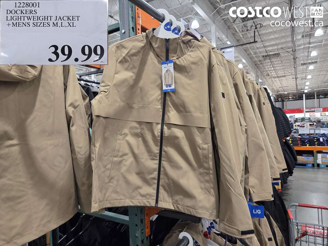 1228001 DOCKERS LIGHTWEIGHT JACKET + MENS SIZES M,L,XL $39.99