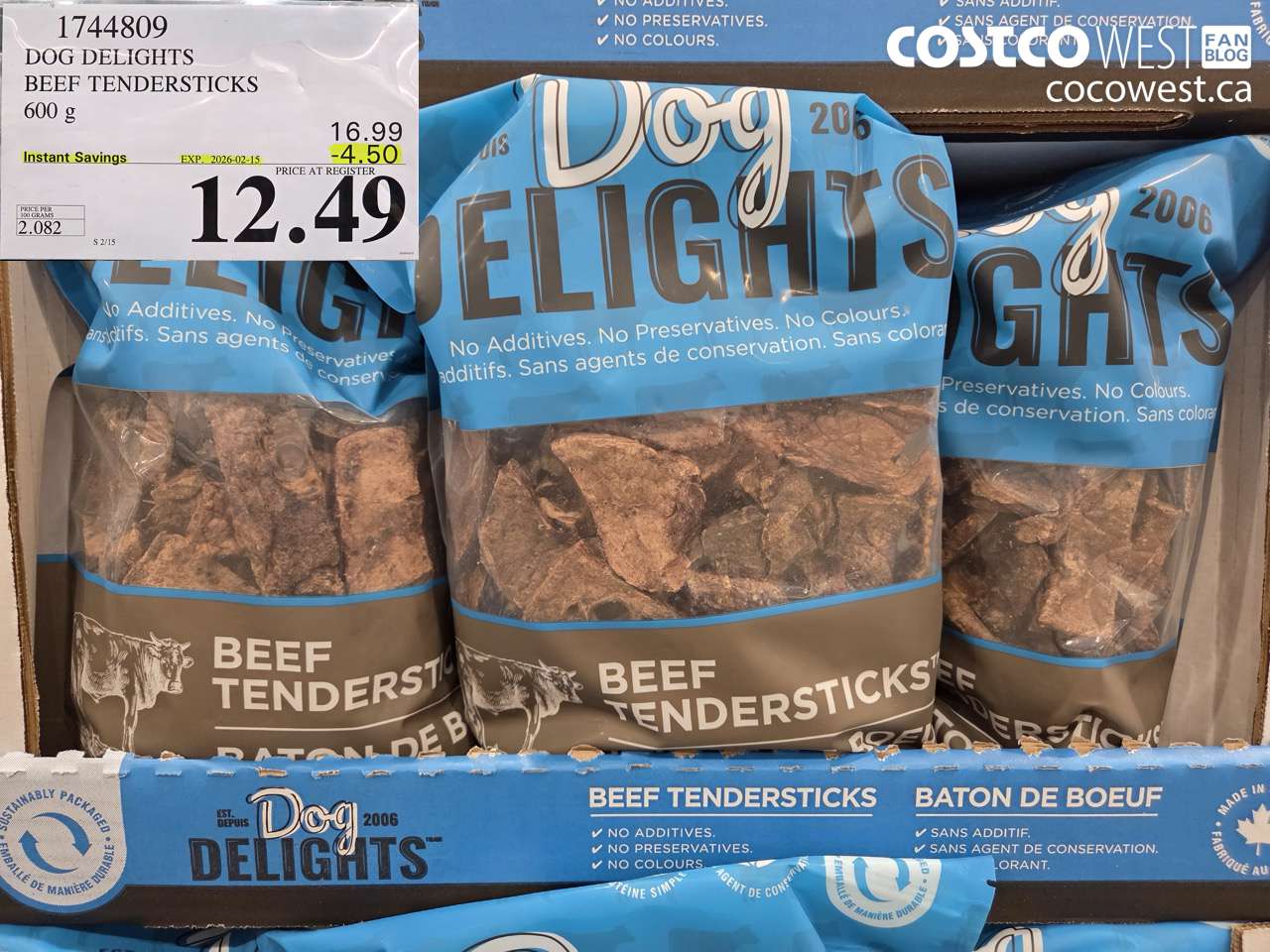 1744809 DOG DELIGHTS BEEF TENDERSTICKS 600g ($4.50 INSTANT SAVINGS EXPIRES ON 2026-02-15) $12.49