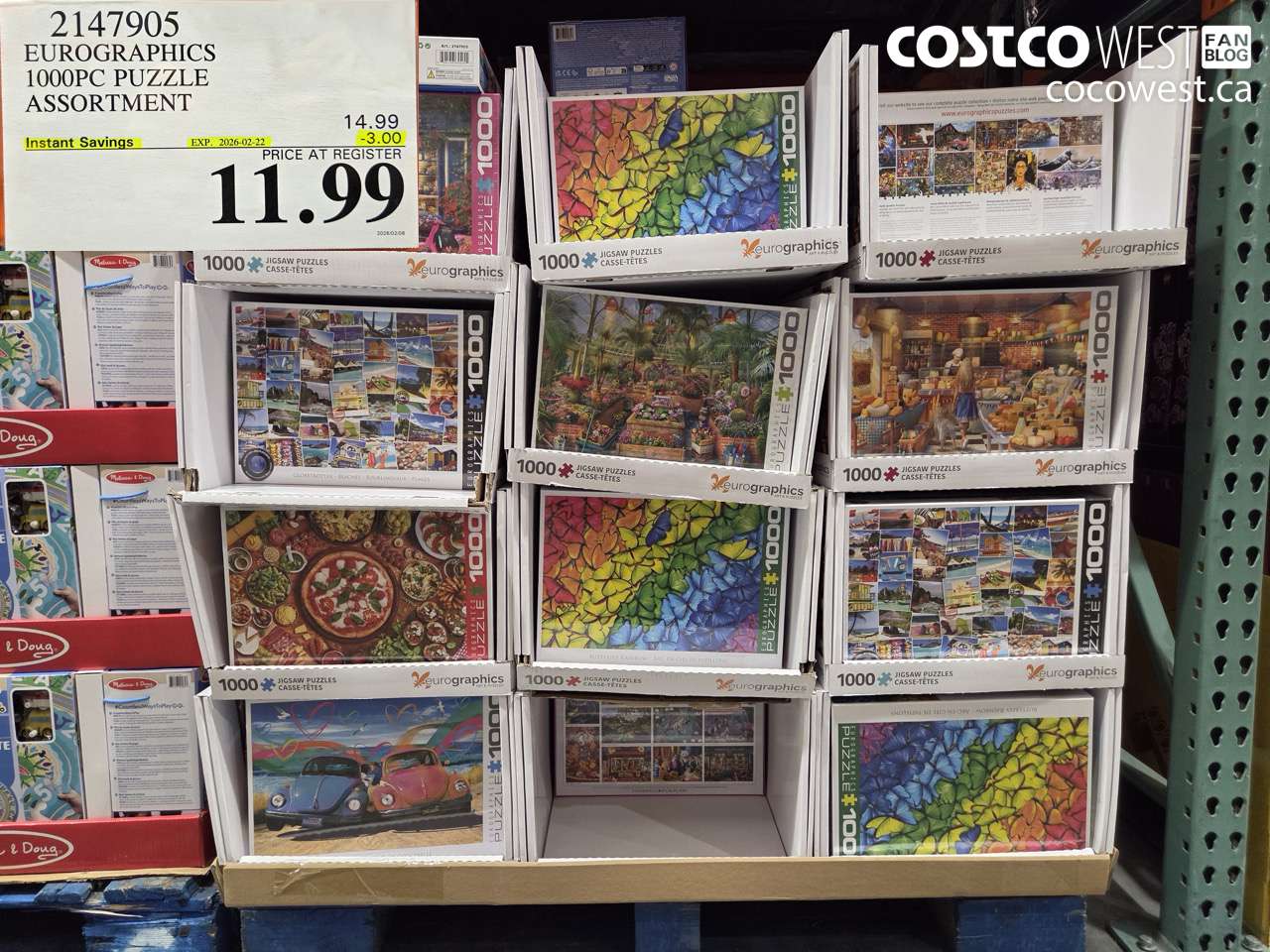 2147905 EUROGRAPHICS 1000PC PUZZLE ASSORTMENT ($3.00 INSTANT SAVINGS EXPIRES ON 2026-02-22) $11.99