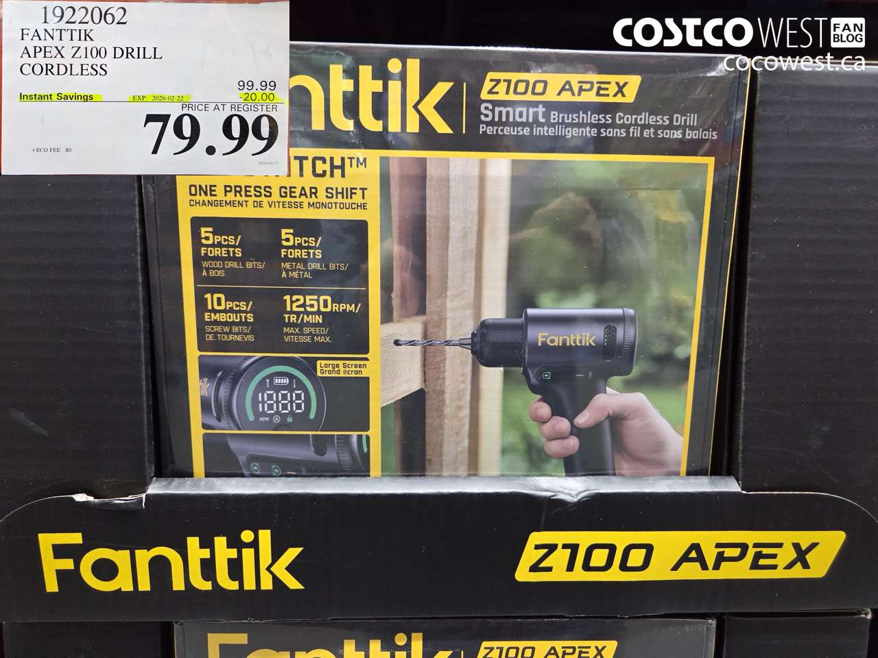 1922062 FANTIK APEX Z100 DRILL CORDLESS ($20.00 INSTANT SAVINGS EXPIRES ON 2026-02-22) $79.99