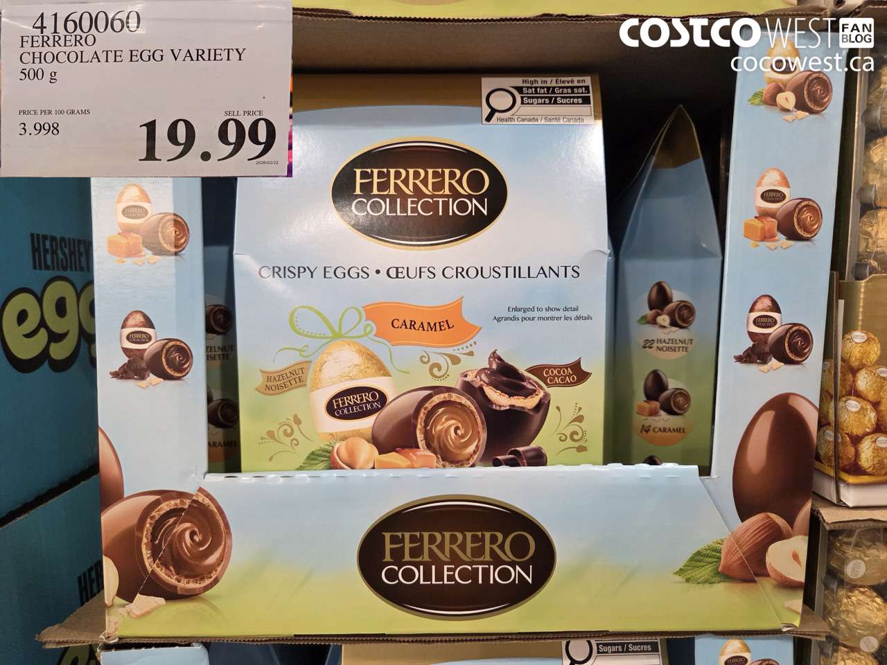 4160060 FERRERO CHOCOLATE EGG VARIETY 500G $19.99