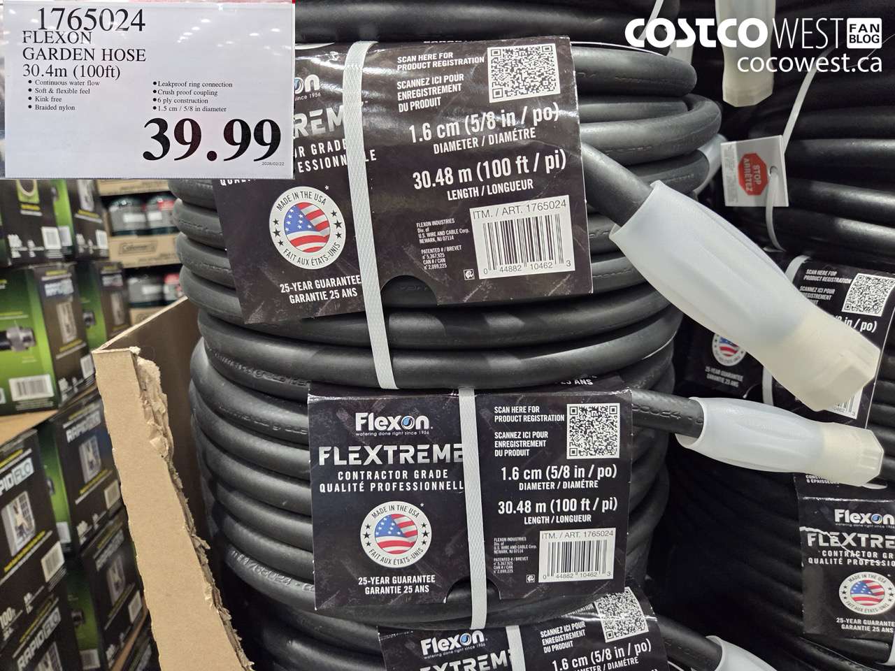 1765024 FLEXON GARDEN HOSE 30.4M (100FT) $39.99