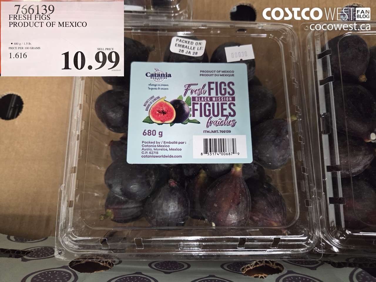 766139 FRESH FIGS PRODUCT OF MEXICO $10.99