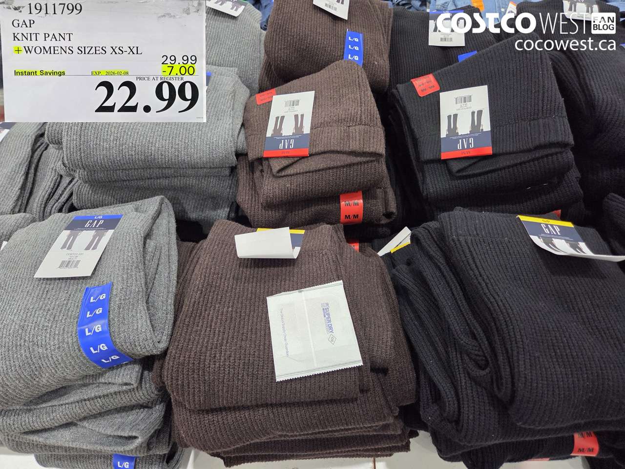 1911799 GAP KNIT PANT WOMENS SIZES XS-XL ($7.00 INSTANT SAVINGS EXPIRES ON 2026-02-08) $22.99