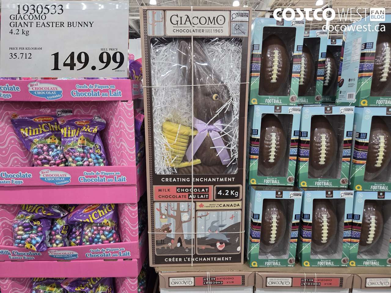 1930533 GIACOMO GIANT EASTER BUNNY 4.2 kg $149.99