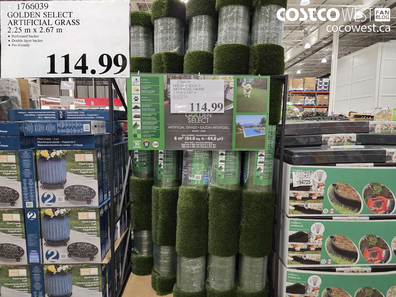 1766039 GOLDEN SELECT ARTIFICIAL GRASS 2.25 M X 2.67 M $114.99
