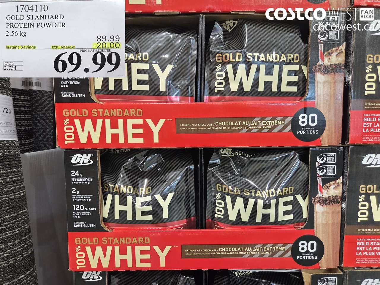 17041110 GOLD STANDARD PROTEIN POWDER 2.56KG ($20.00 INSTANT SAVINGS EXPIRES ON 2026-03-01) $69.99