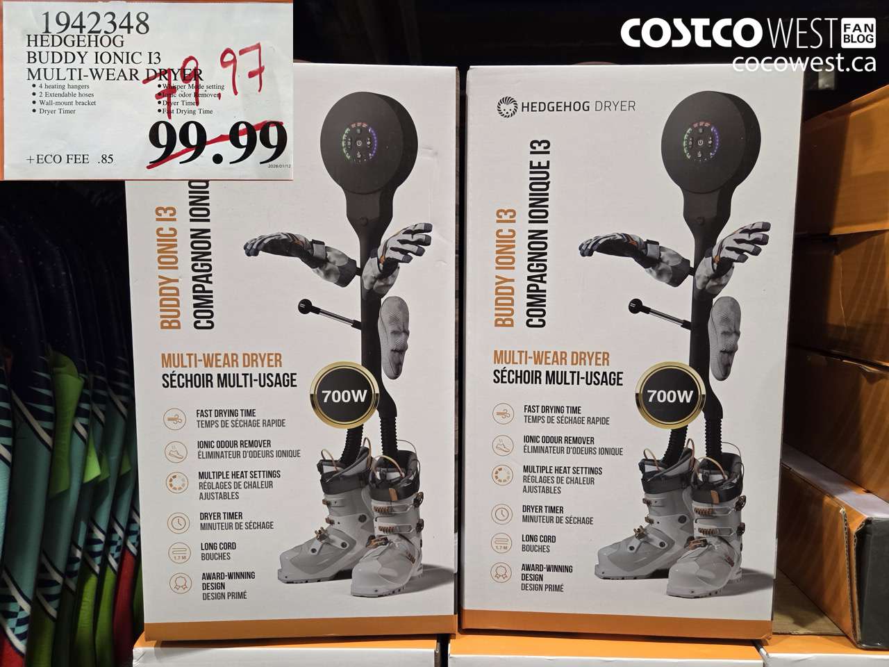 1942348 HEDGEHOG BUDDY IONIC 13 MULTI-WEAR DRYER $79.97