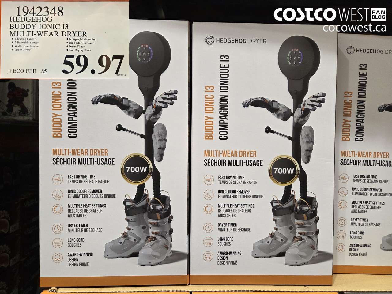 1942348 HEDGEHOG BUDDY IONIC 13 MULTI-WEAR DRYER $59.97