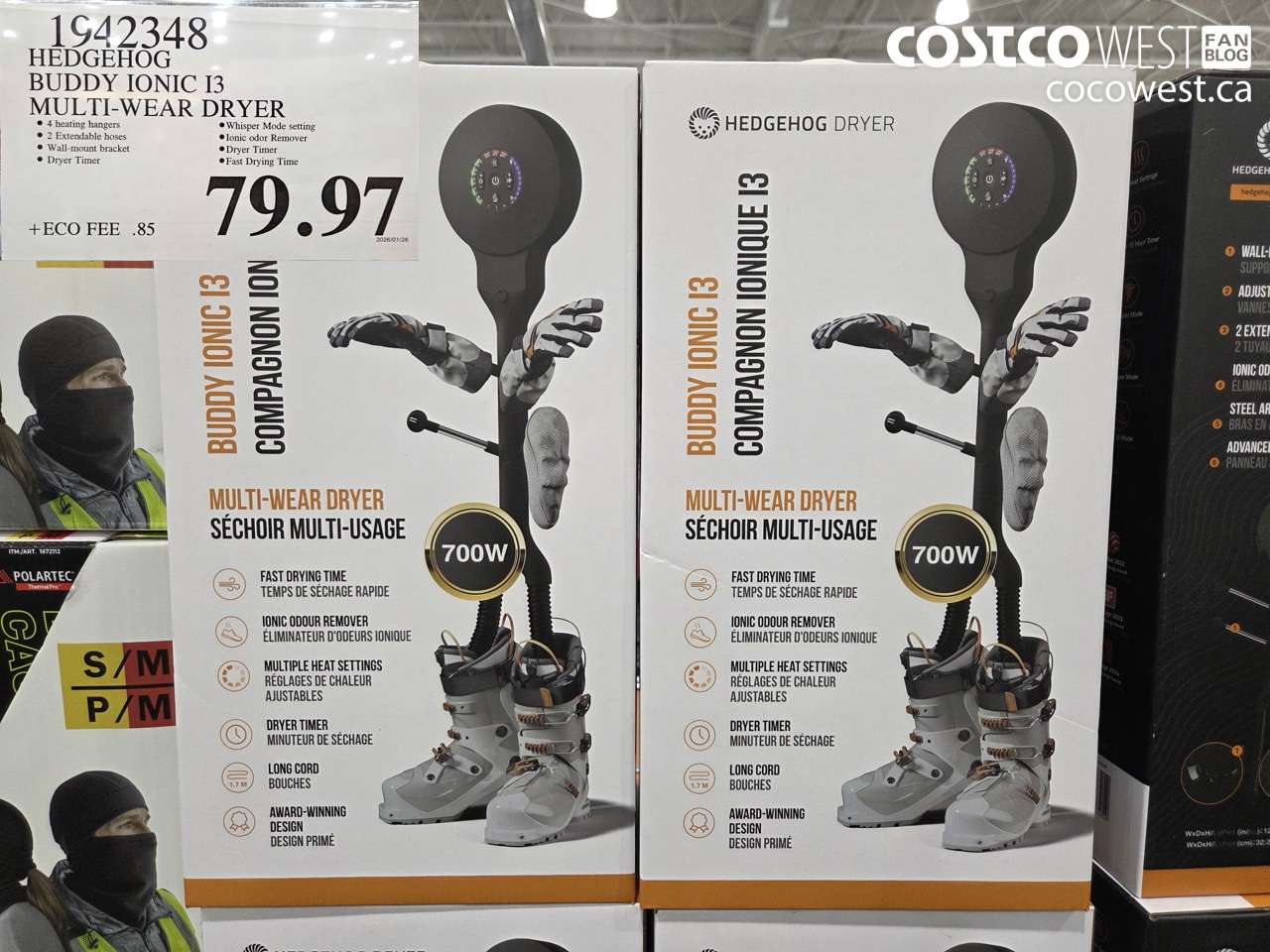1942348 HEDGEHOG BUDDY IONIC I3 MULTIWEAR DRYER $79.97