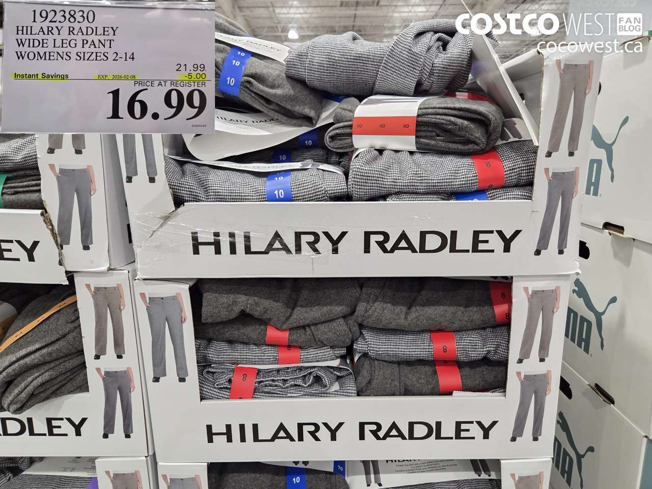 1923830 HILARY RADLEY WIDE LEG PANT WOMENS SIZES 2-14 ($5.00 INSTANT SAVINGS EXPIRES ON 2026-02-08) $16.99