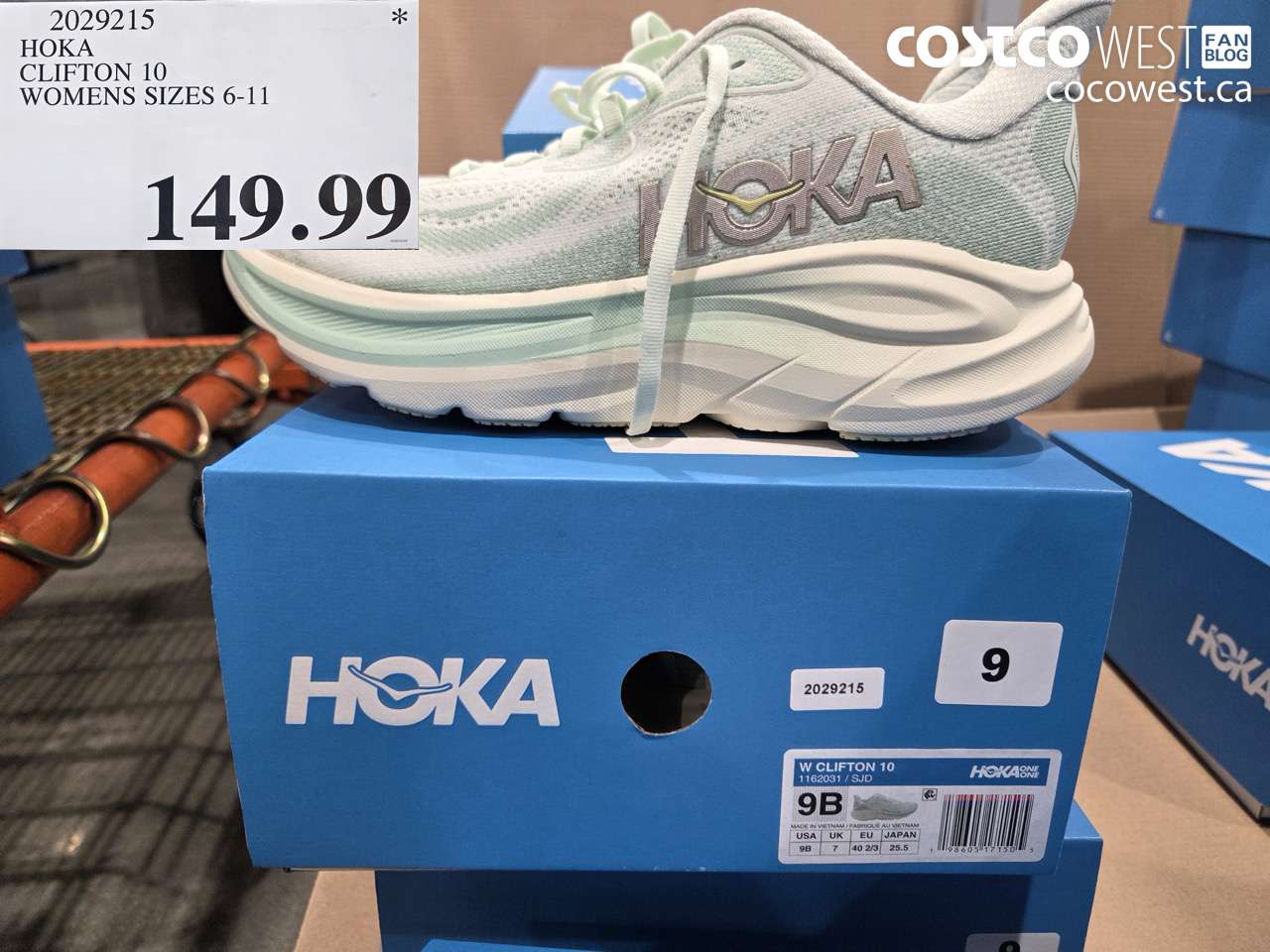 2029215 HOKA CLIFTON 10 WOMENS SIZES 6-11 $149.99