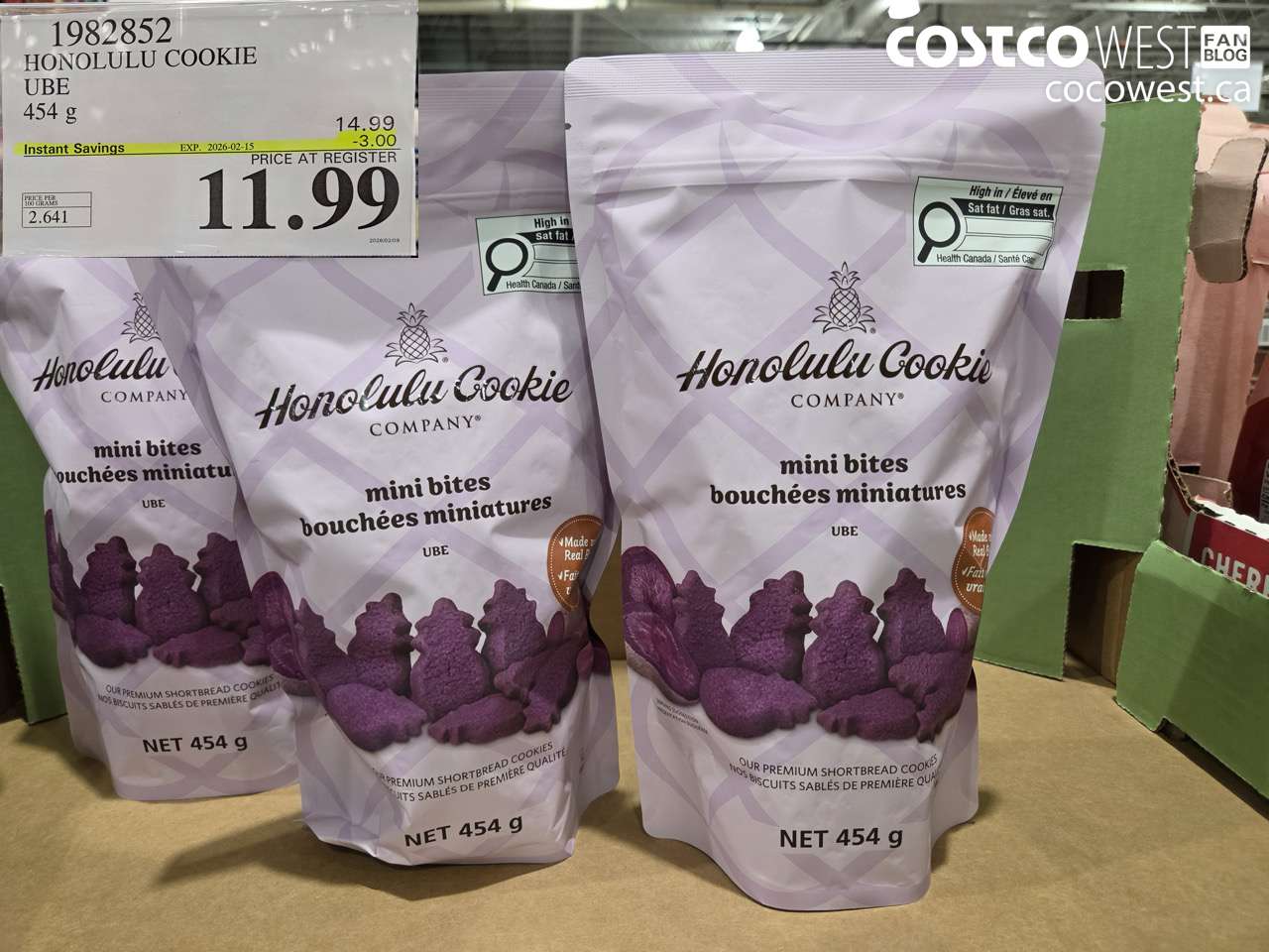 1982852 HONOLULU COOKIE UBE 454G ($3.00 INSTANT SAVINGS EXPIRES ON 2026-02-15) $11.99