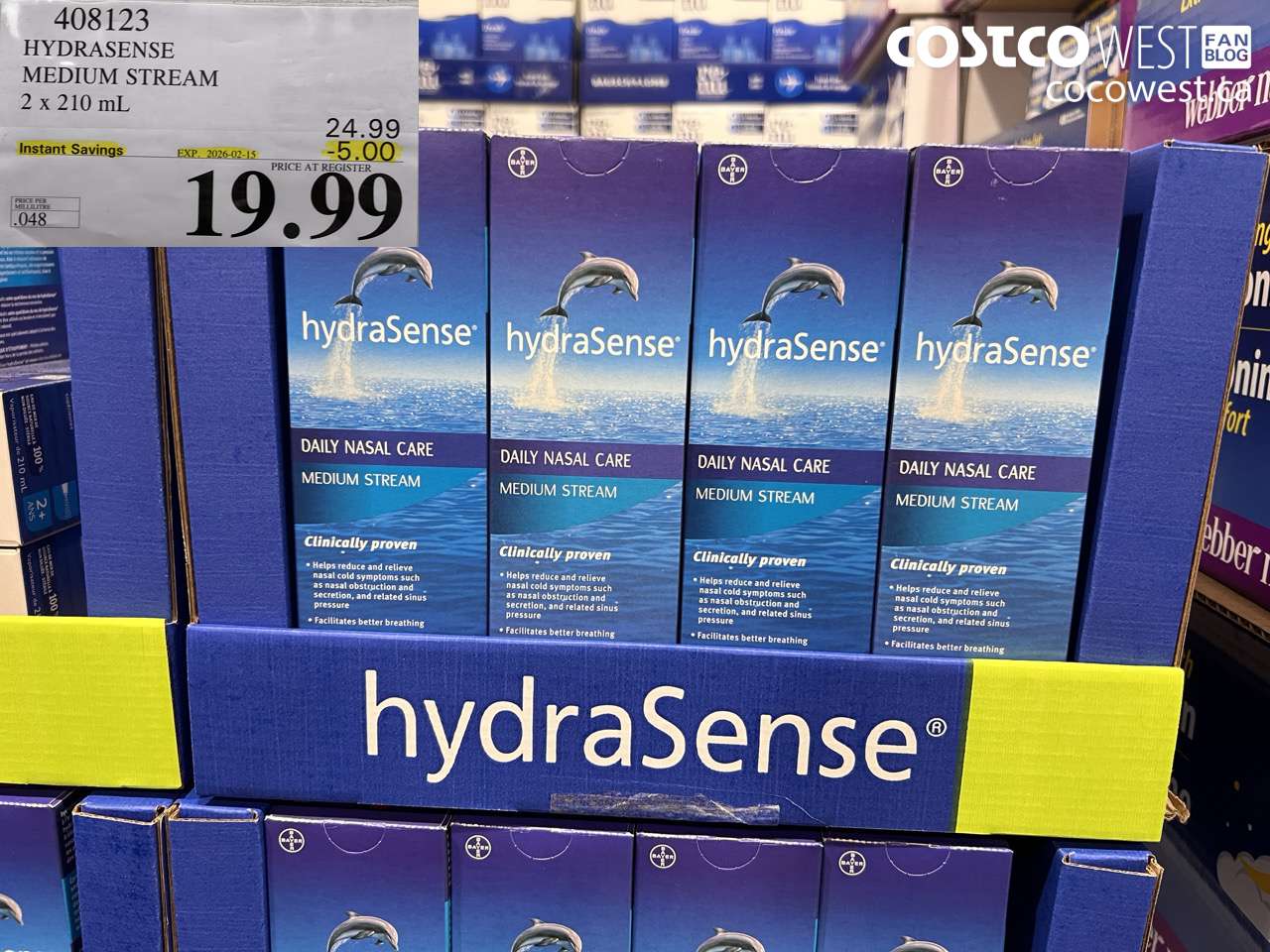 408123 HYDRASENSE MEDIUM STREAM 2 x 210 mL ($5.00 INSTANT SAVINGS EXPIRES ON 2026-02-15) $19.99