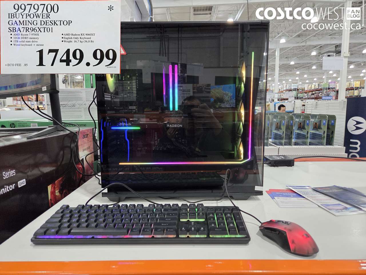 9979700 IBUYPOWER GAMING DESKTOP SBA7R96XT01 $1749.99