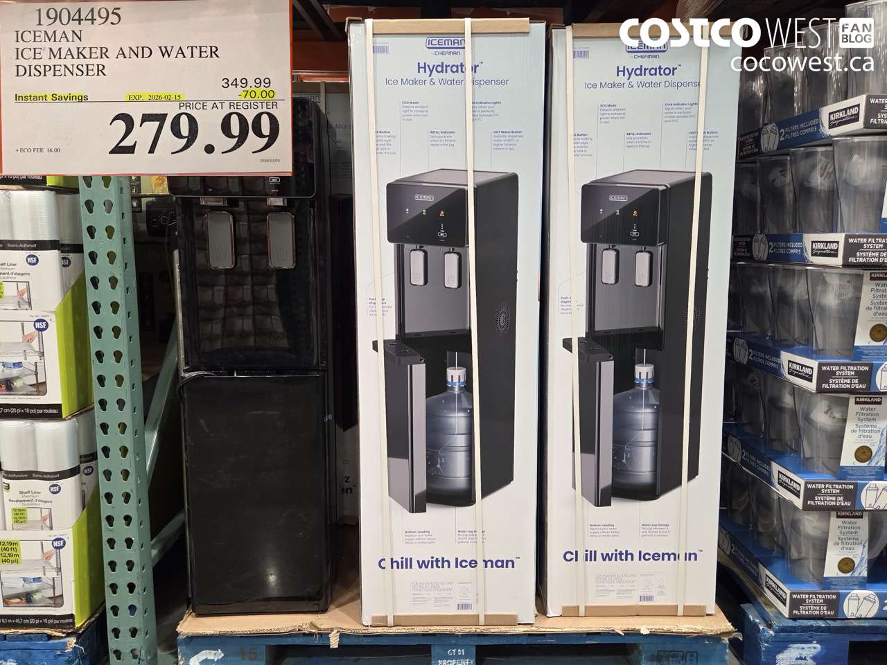 1904495 ICEMAN ICE MAKER AND WATER DISPENSER ($70.00 INSTANT SAVINGS EXPIRES ON 2026-02-15) $279.99