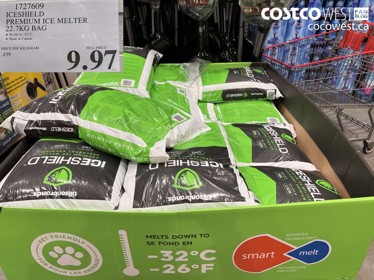 1727609 ICESHIELD PREMIUM ICE MELTER 22.7KG BAG $9.97