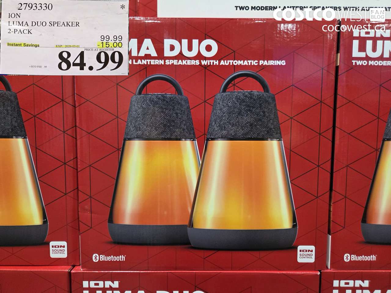 2793330 ION LUMA DUO SPEAKER 2-PACK ($15.00 INSTANT SAVINGS EXPIRES ON 2026-03-01) $84.99