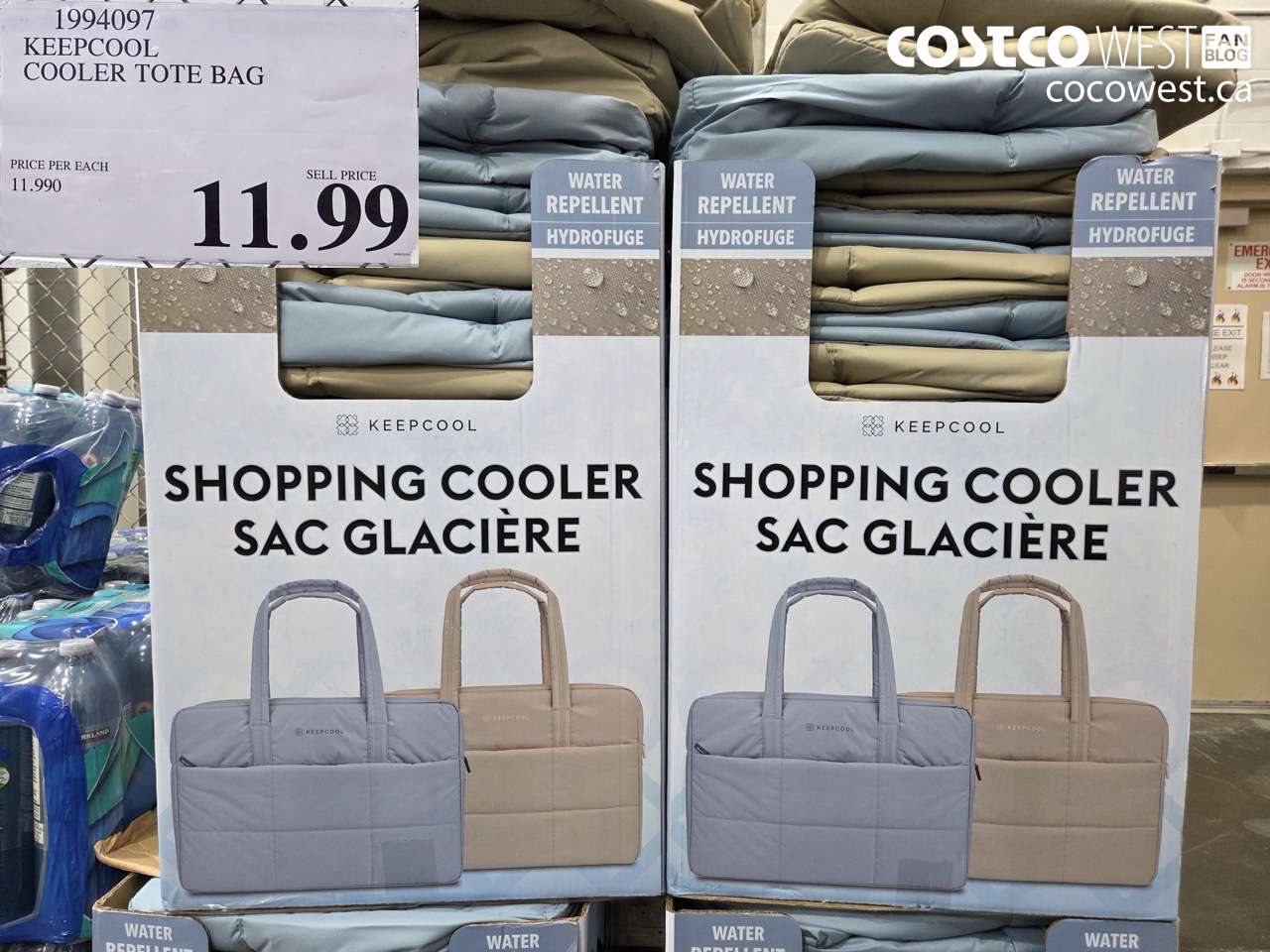 1994097 KEEPCOOL COOLER TOTE BAG $11.99