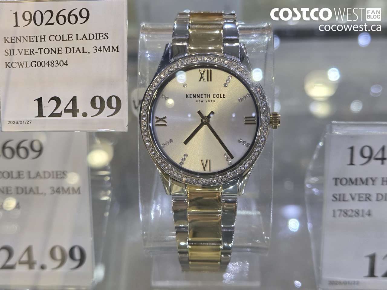 1902669 KENNETH COLE LADIES SILVER-TONE DIAL, 34MM KCWLG0048304 $124.99