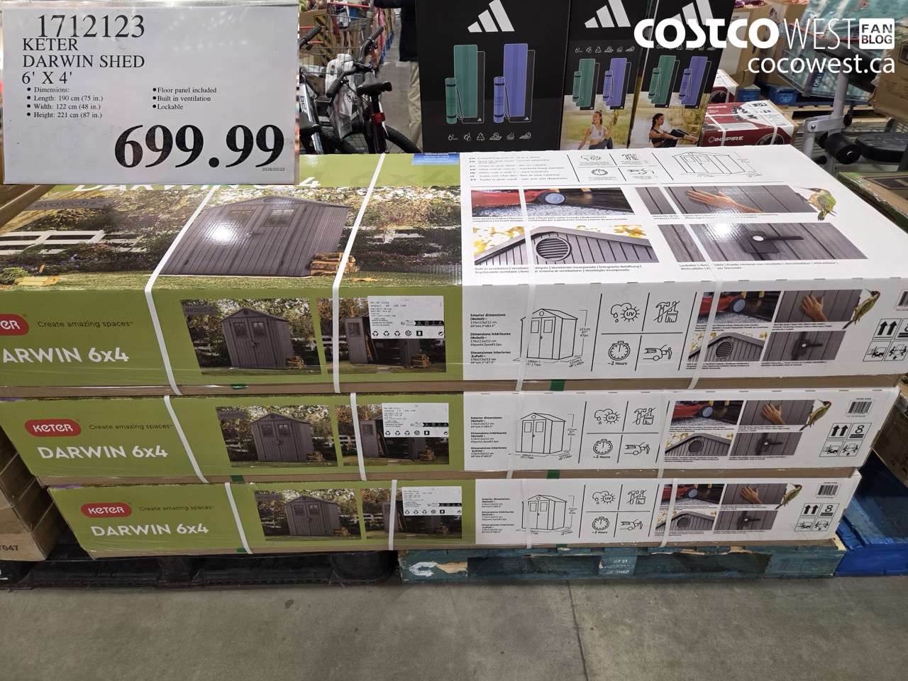 1712123 KETER DARWIN SHED 6' X 4' $699.99