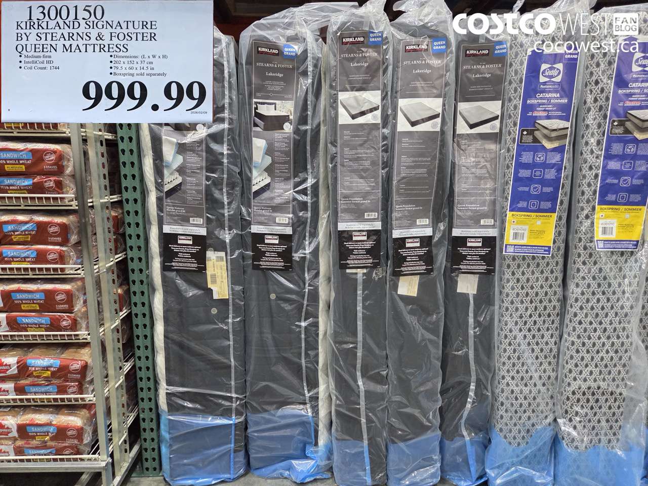 1300150 KIRKLAND SIGNATURE BY STEARNS & FOSTER QUEEN MATTRESS $999.99