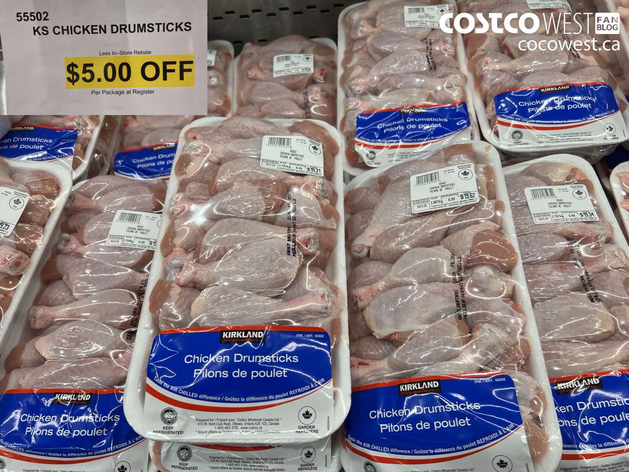 55502 KS CHICKEN DRUMSTICKS ($5.00 INSTANT SAVINGS)