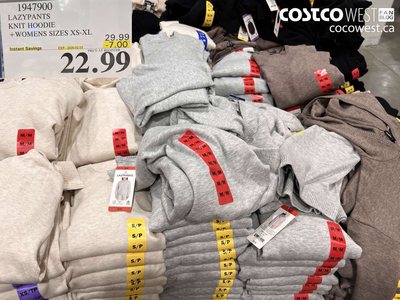 1947900 LAZYPANTS KNIT HOODIE + WOMENS SIZES XS-XL ($7.00 INSTANT SAVINGS EXPIRES ON 2026-02-15) $22.99