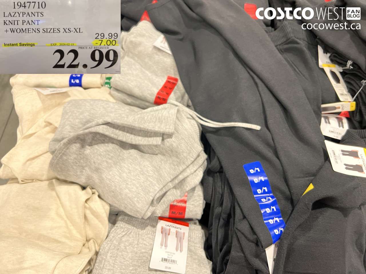 1947710 LAZYPANTS KNIT PANT +WOMENS SIZES XS-XL ($7.00 INSTANT SAVINGS EXPIRES ON 2026-02-15) $22.99