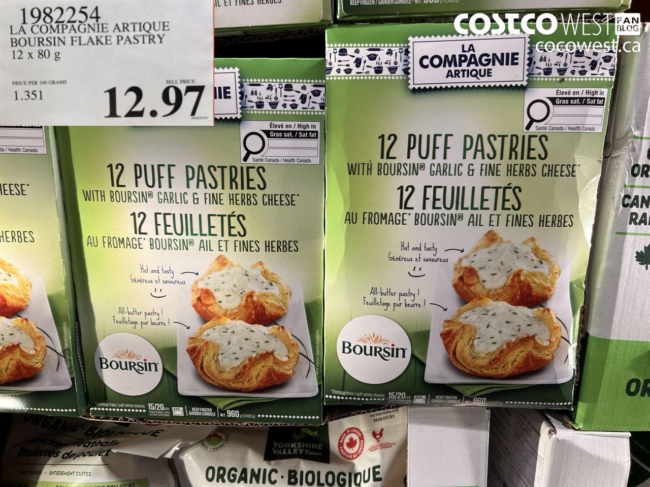 1982254 LA COMPAGNIE ARTIQUE BOURSIN FLAKE PASTRY 12 x 80g $12.97