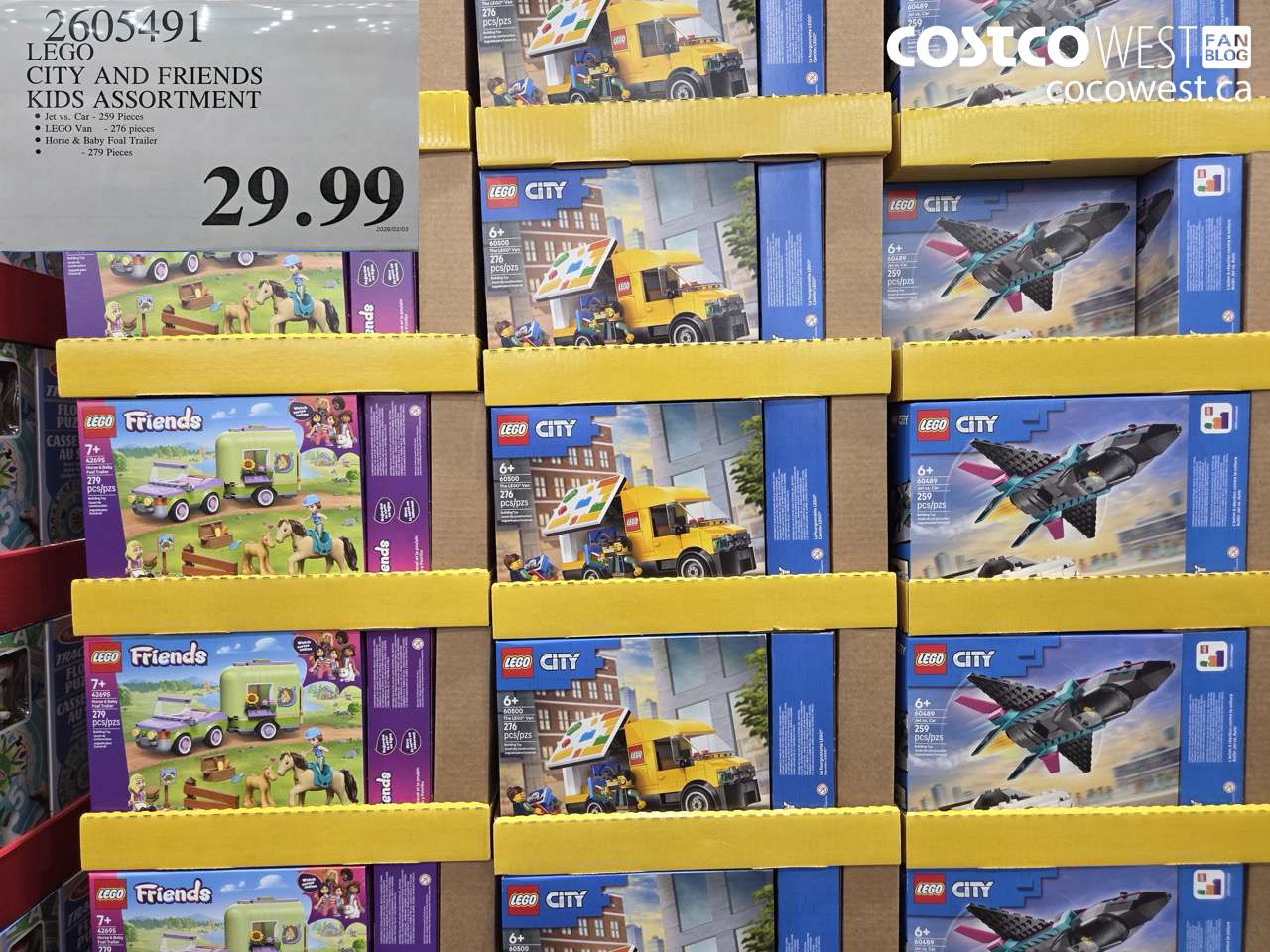 2605491 LEGO CITY AND FRIENDS KIDS ASSORTMENT $29.99