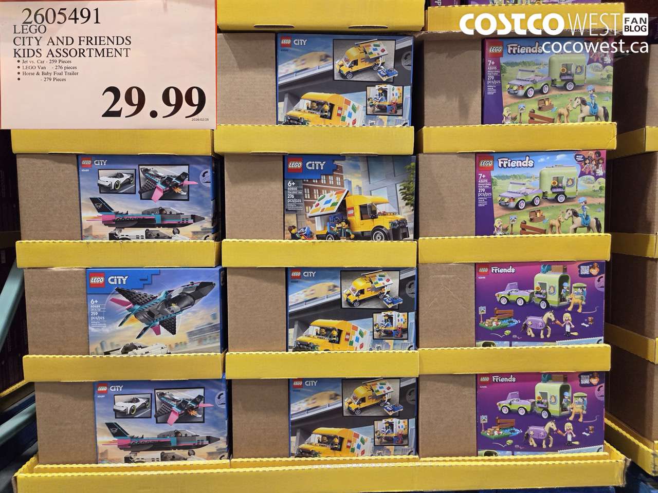 2605491 LEGO CITY AND FRIENDS KIDS ASSORTMENT $29.99