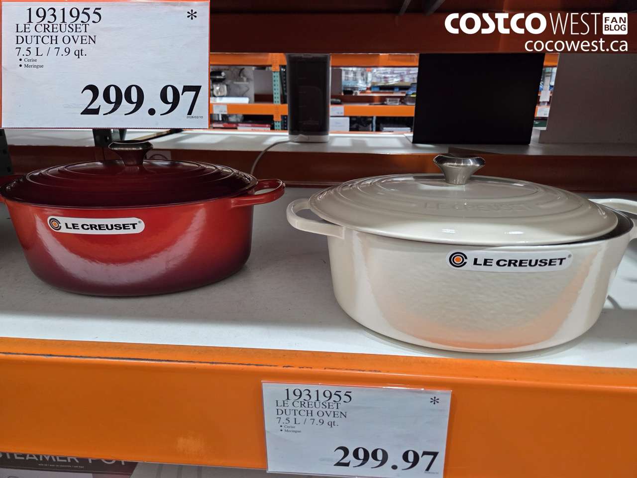 1931955 LE CREUSET DUTCH OVEN 7.5 L / 7.9 qt. $299.97