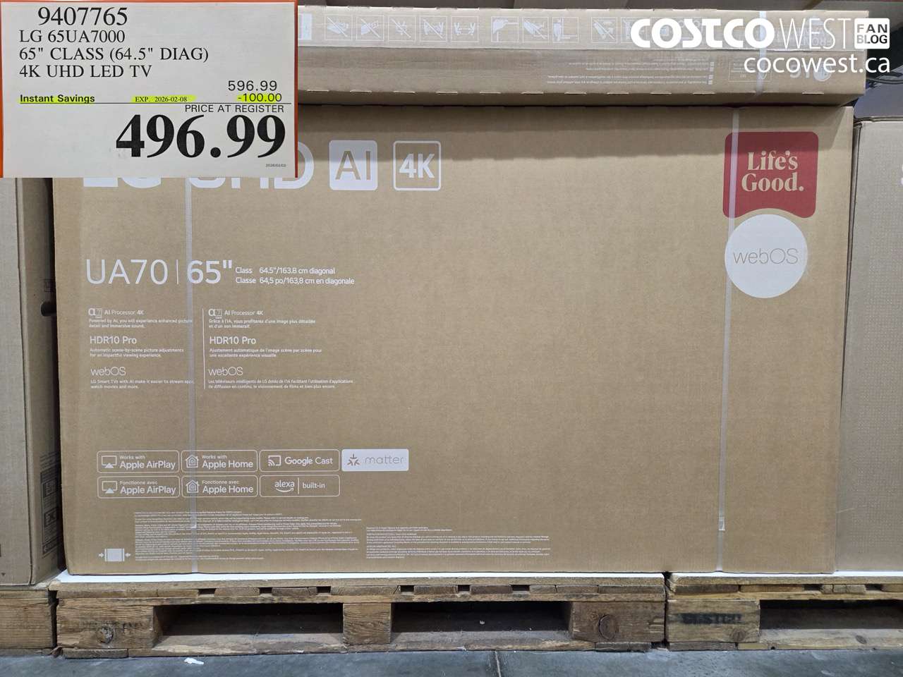 9407765 LG 54UA7000 65